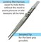 The Beadsmith Locking Tweezer – 6.25 inches Long – Serrated Fine Tip with Locking System – Made of Stainless Steel - Precision Tool for Crafting and Jewelry Making